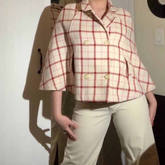 Preloved United Colours of Benetton cape coat, woman's XS - Picture 5 of 8